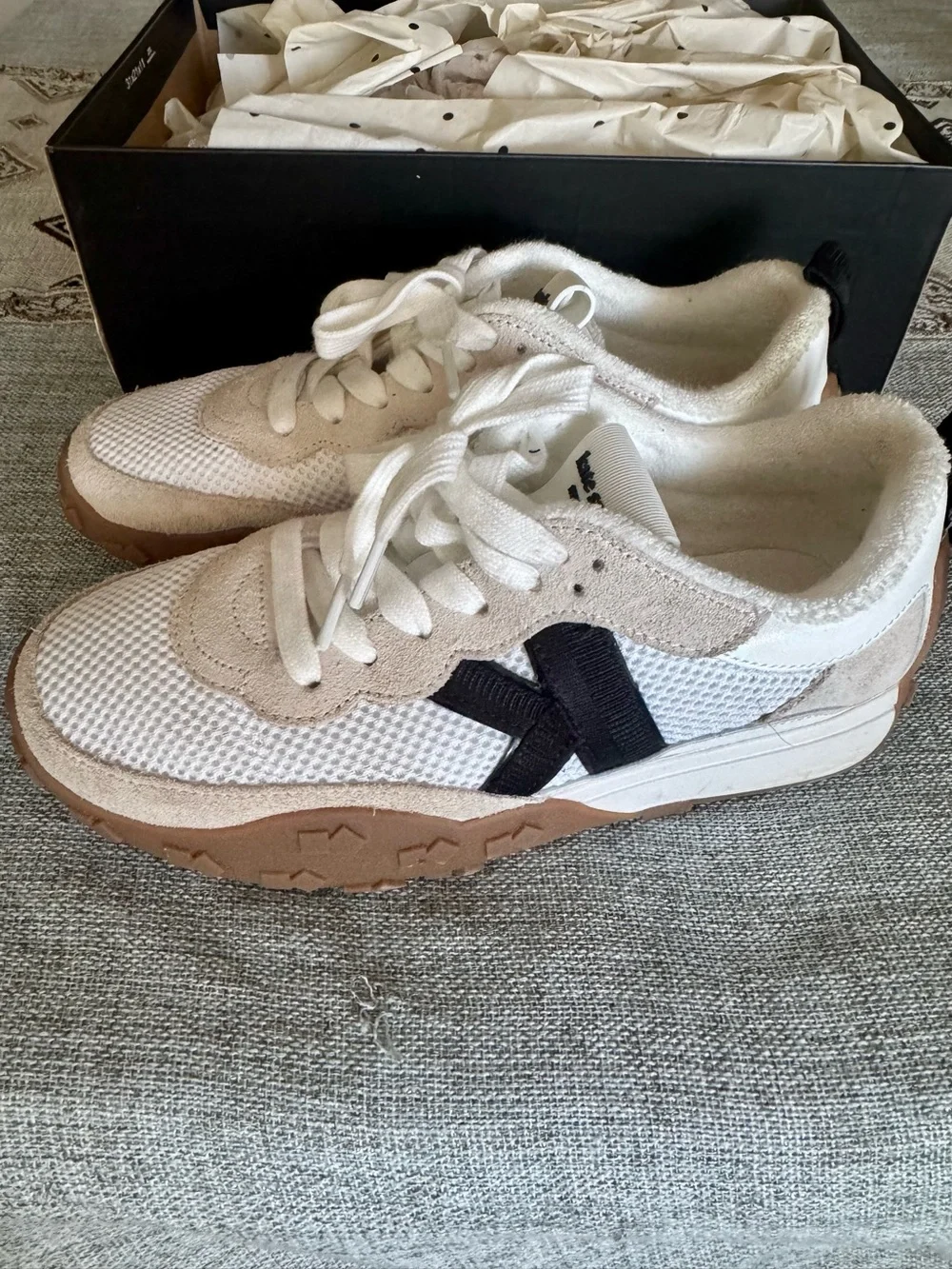 kate spade K as in Kate Sneakers with Brown Gum Sole